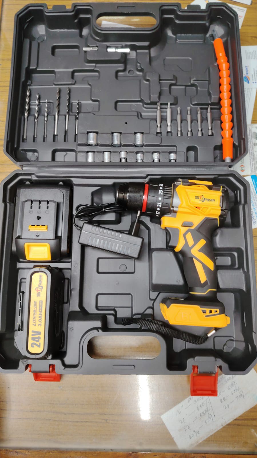 Cordless drill machine 24volt