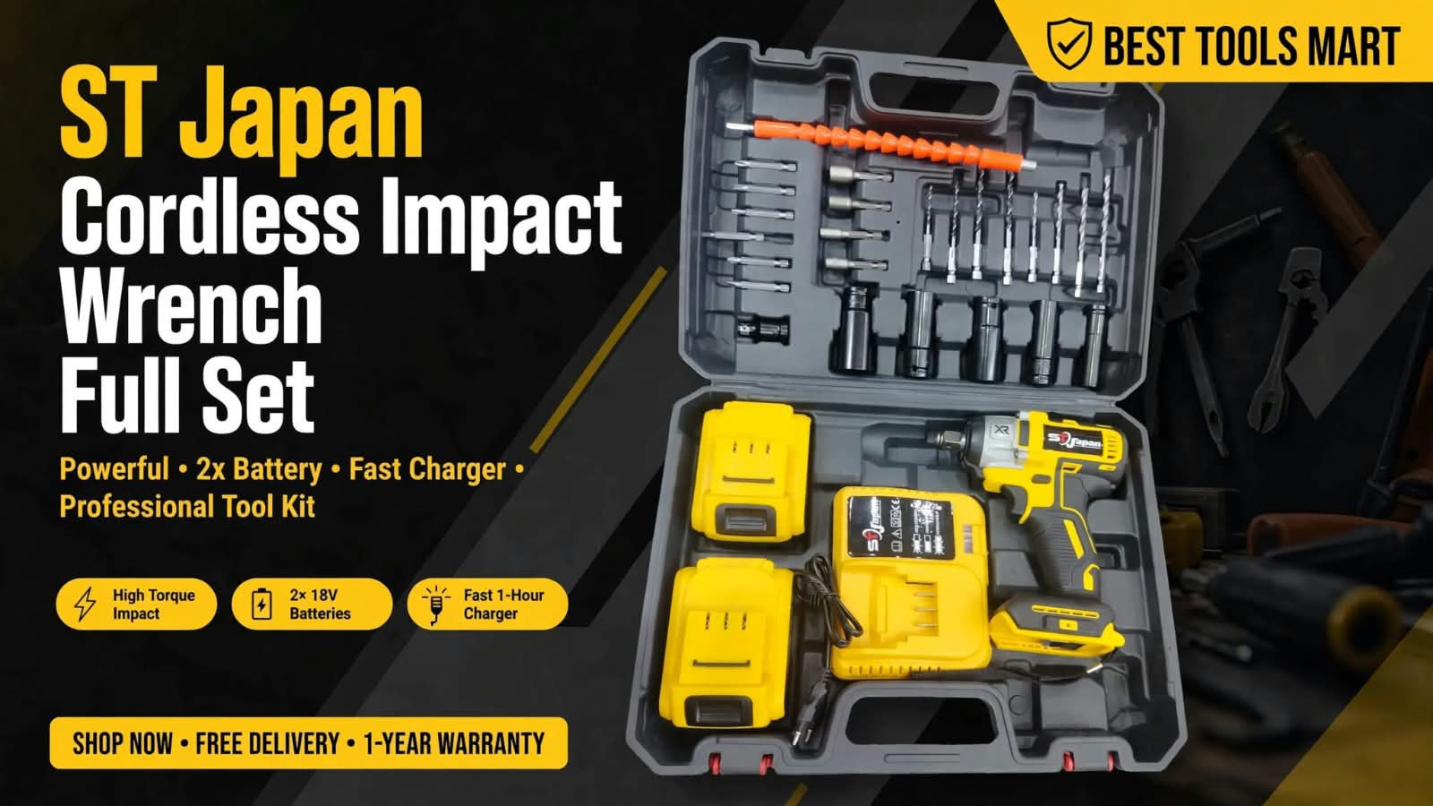 ST Japan XR Cordless Impact Wrench - Full Professional  1/2''