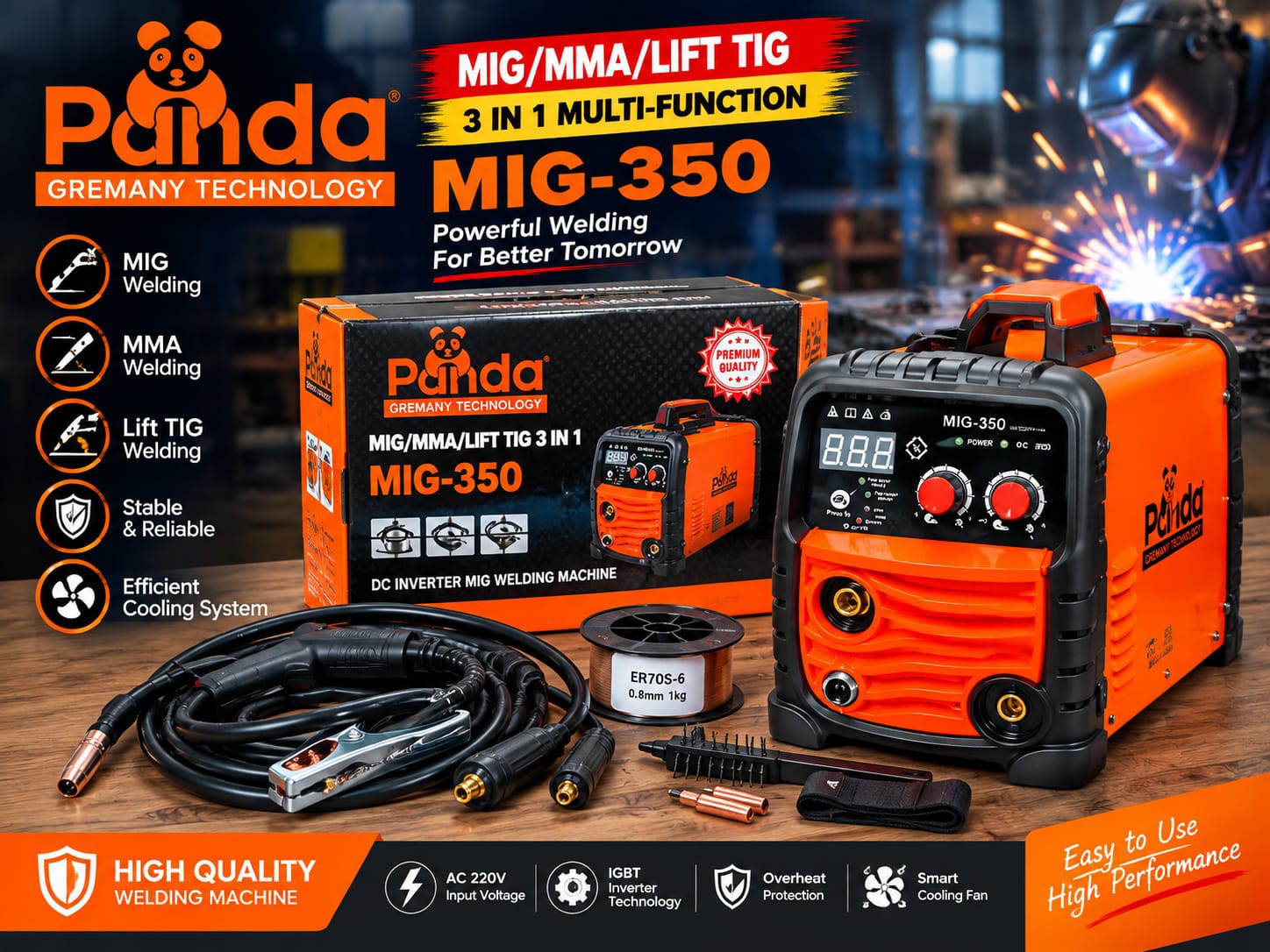 MIG Welding machine 350  panda barand