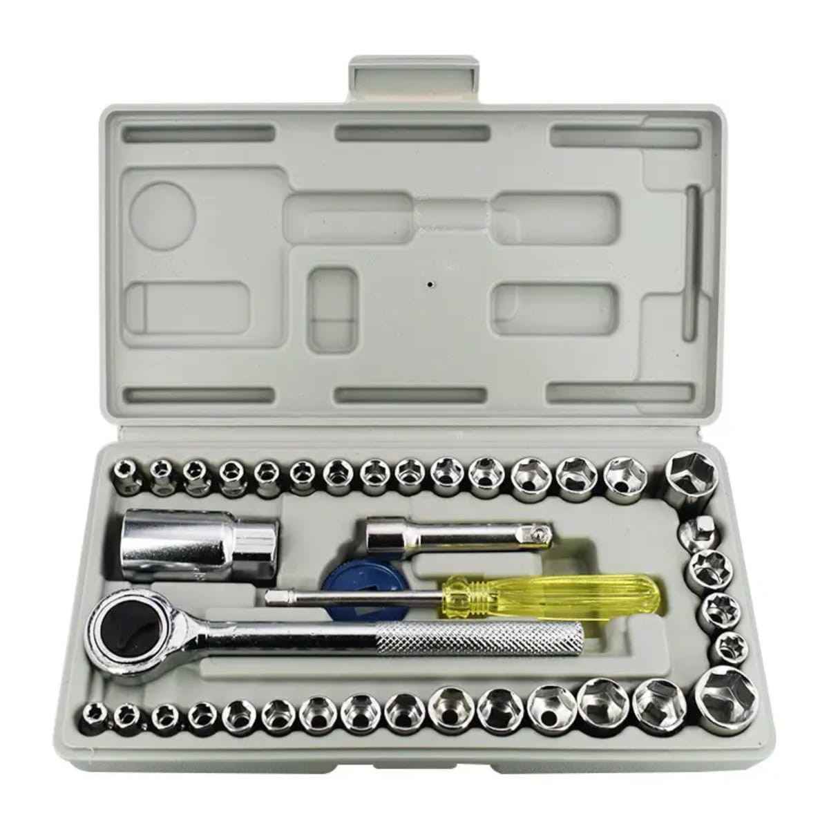 40Pcs Ratchet Socket Wrench Tool Set