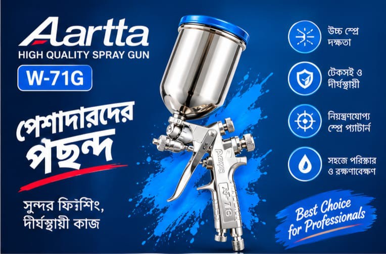Aartta W-71G High Quality Gravity Spray Gun