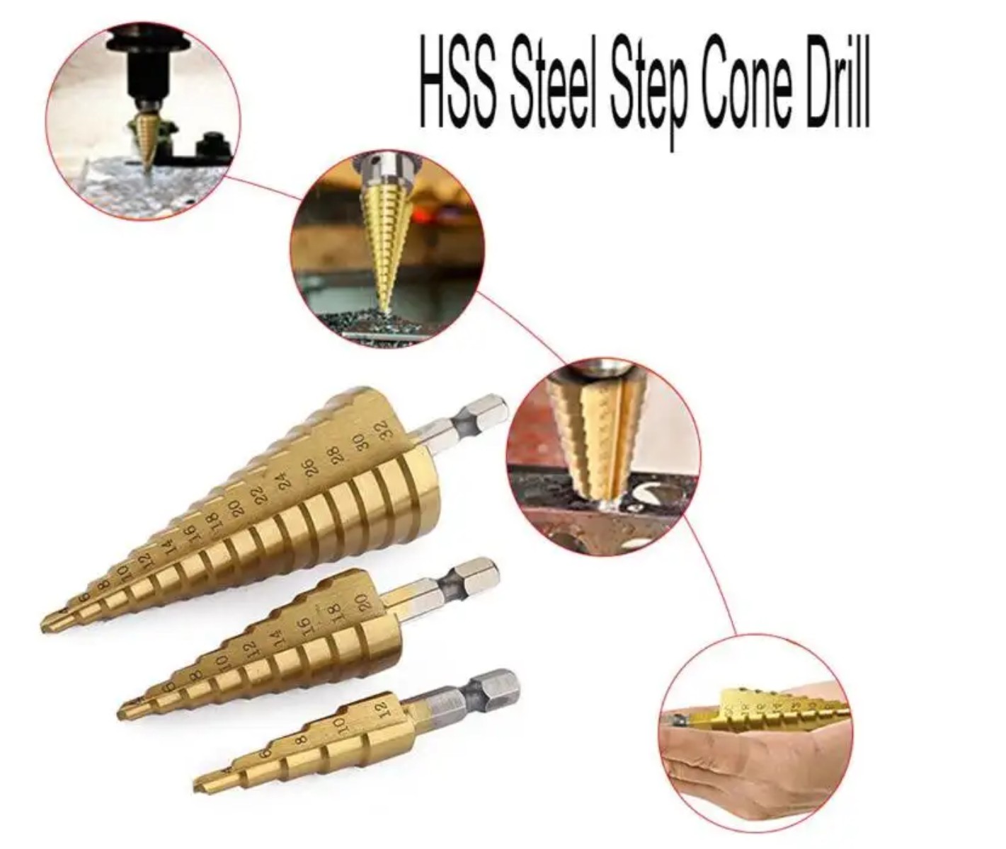 ST Japan Step Drill Set - 3 Piece