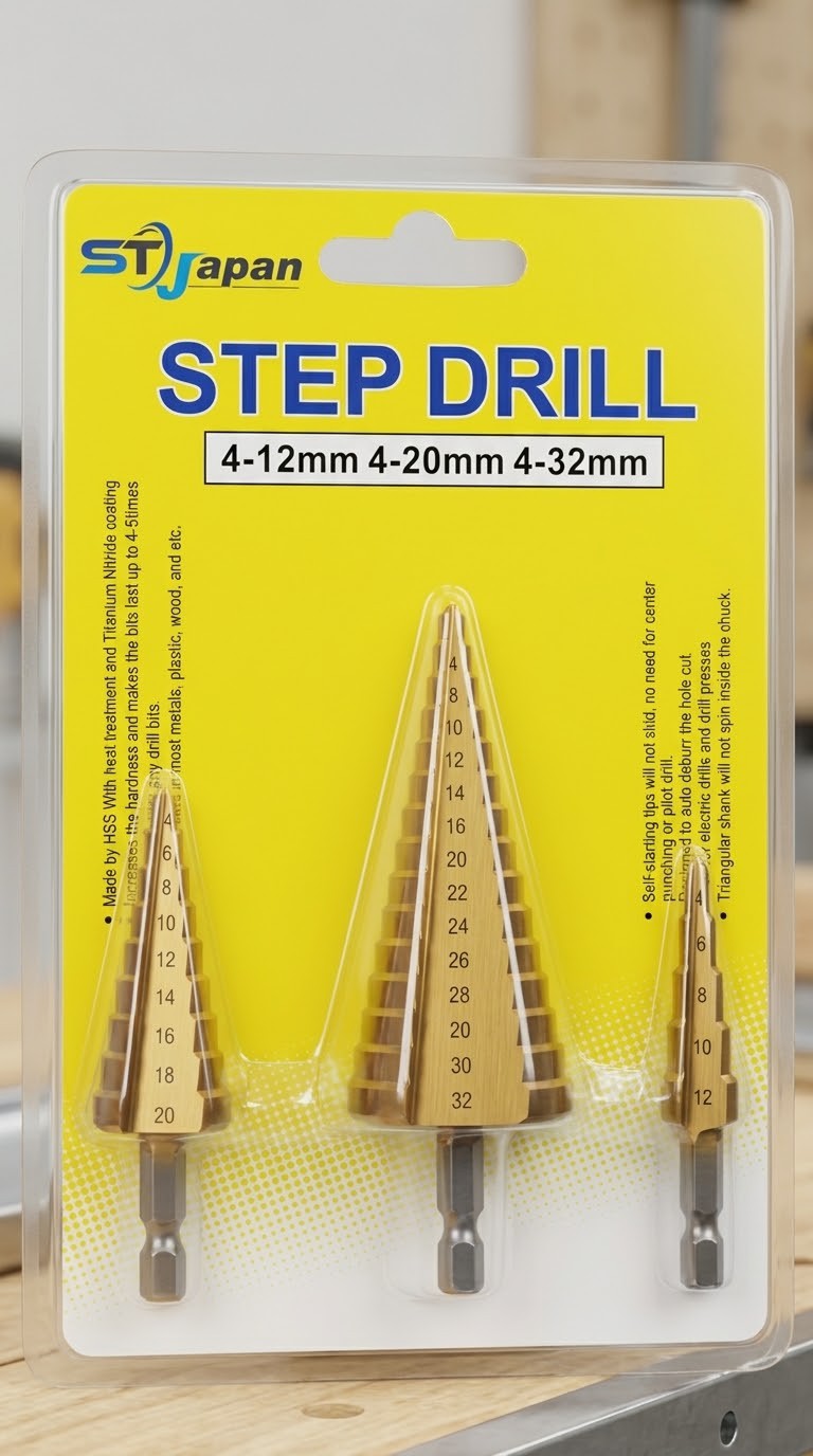 ST Japan Step Drill Set - 3 Piece