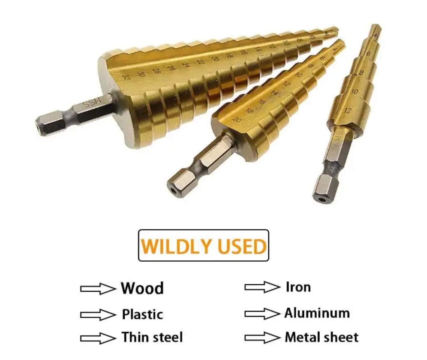 ST Japan Step Drill Set - 3 Piece