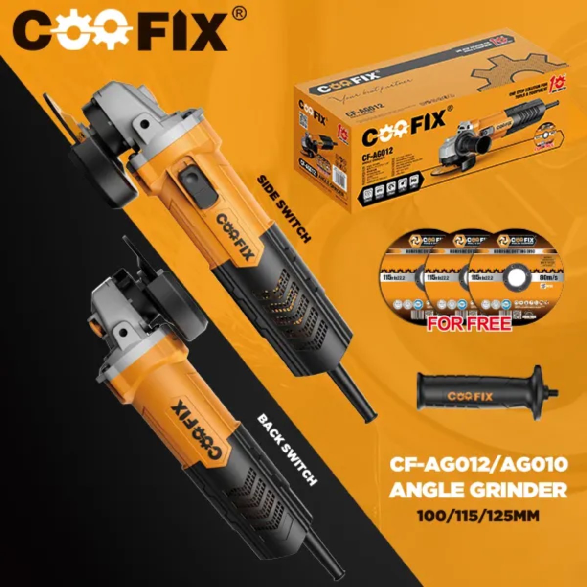 COOFIX CF-AG010 Angle Grinder 100mm |